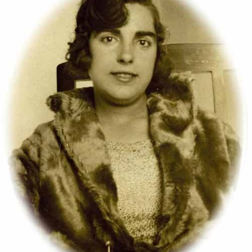 La esposa del pintor en 1928.